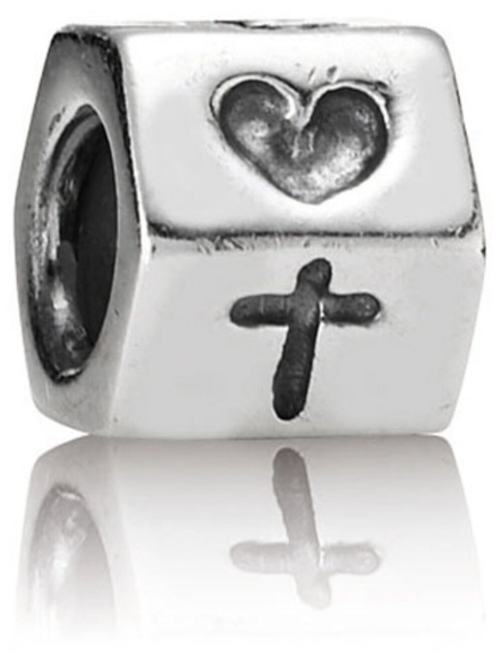Authentic Pandora Faith Hope Love Charm 790119 Cross Anchor Heart - Picture 8 of 11
